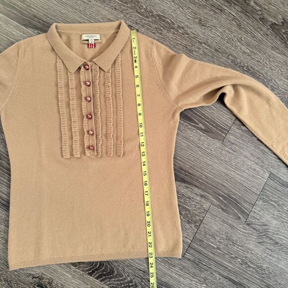 Burberry Light Camel Tan 100% Cashmere Sweater - Picture 10 of 13